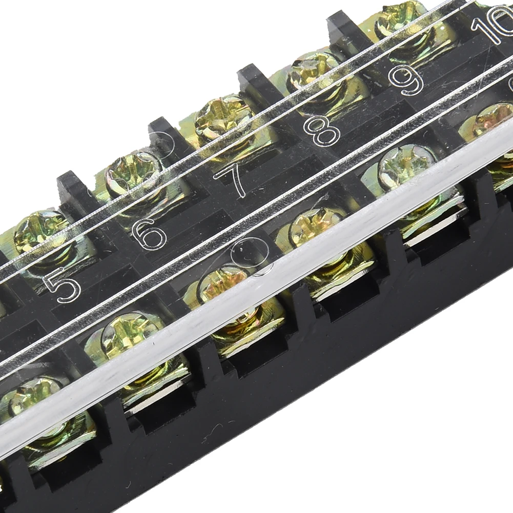 wire connection block 12 Position Covered Terminal Block for Safe and for durable Wire Connection 600V 15A and 2 Pins