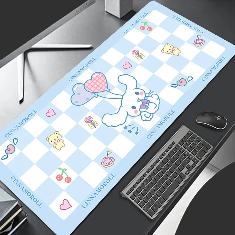 

Коврики для клавиатуры в стиле аниме Sanrio, большой размер, водонепроницаемые, нескользящие, аниме-товары, аниме-аксессуары для девочек, кожаный коврик для мыши