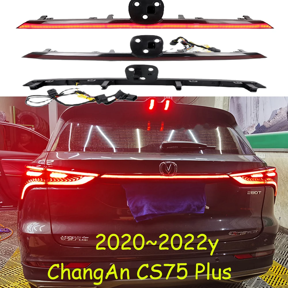 Dynamic car bumper tail light Changan cs75 plus taillight 2020~2022y LED car accessories Taillamp changan cs75 rear light fog