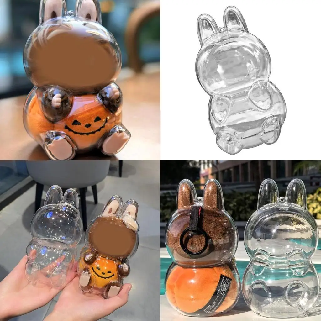 

G6KF Clear Figure Display Case with Chain Doll Protective Covers for Figure