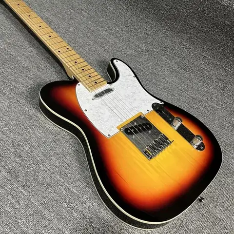 좋은 솜씨와 TimbreHot 판매 일몰 컬러 텔레 일렉트릭 기타 마호가니 바디 메이플 지판 무료 운송