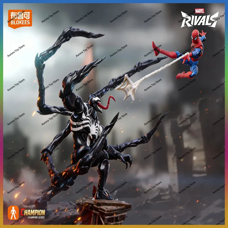 

New Blokees Anime Figures Marvel Hero Toy Model Figures Spider-Man Venom Movable Doll Model Custom Collection Birthday Toy Gift