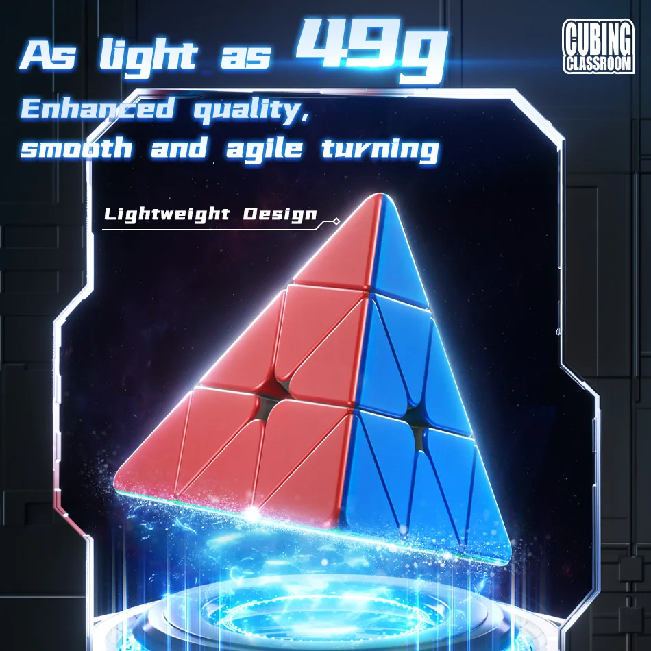 V2 3x3x3 Pyramid Magic Cube MoFangJiaoShi 3x3 Cubo stickers Magico Puzzle Cube Gift