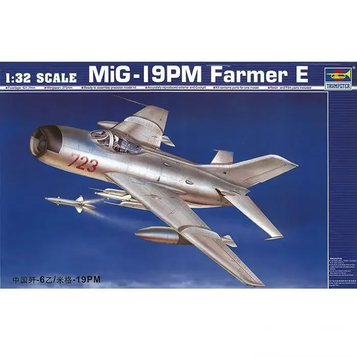 

Trumpeter 02209 Масштаб 1:32 MiG-19PM Farmer E Комплект модели самолета