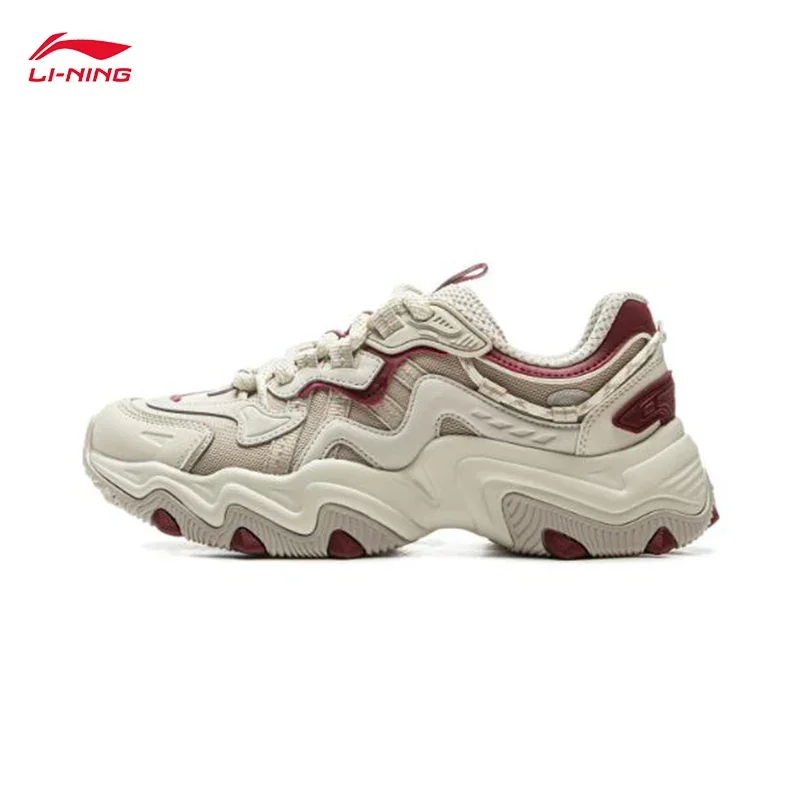 

LI-NING Cat Paw LITE 2, женская модная повседневная обувь, обувь, увеличивающая рост на толстой подошве AGCV030