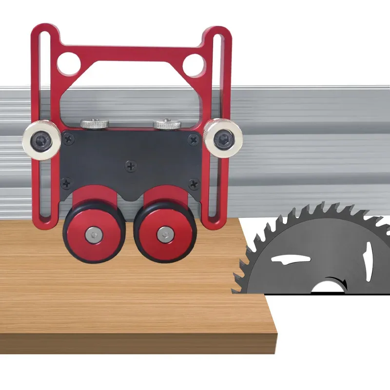 

Woodworking Tools Roller Guides Feather Loc Board Multi-Purpose Clear-Cut Anti Rebound Safety Pushing Auxiliary Tool Safety