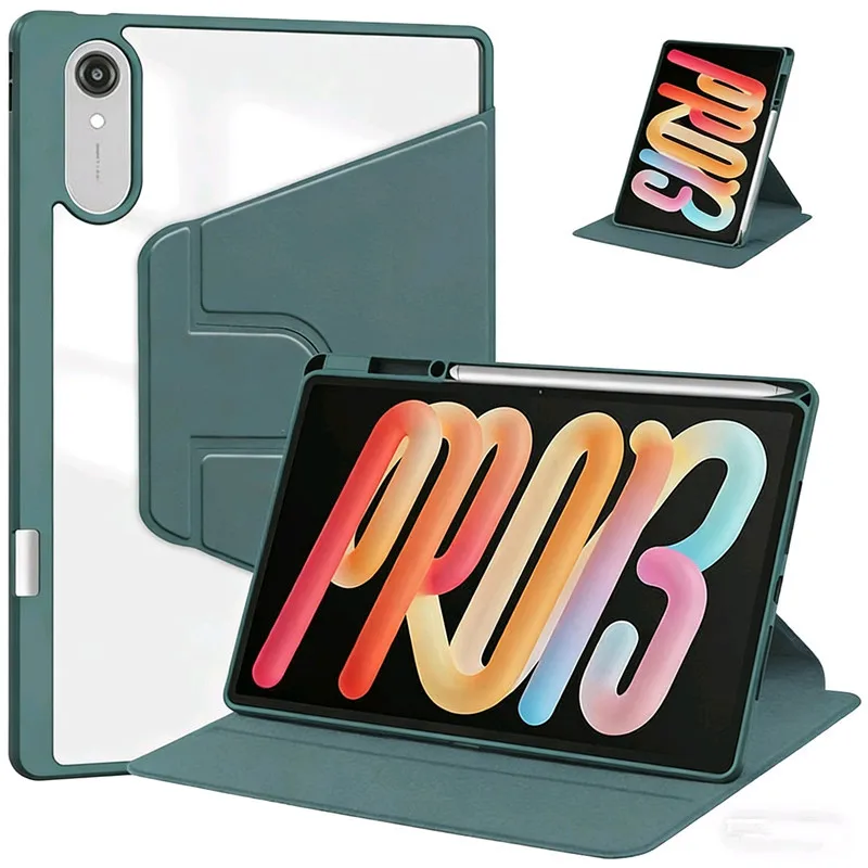 

For Lenovo Xiaoxin Pad Pro 13" GT13 2026 Rotating Case TB376FC/TB378FC Idea Tab Pro Gen2 13in Magnetic Stand Acrylic Back Cover
