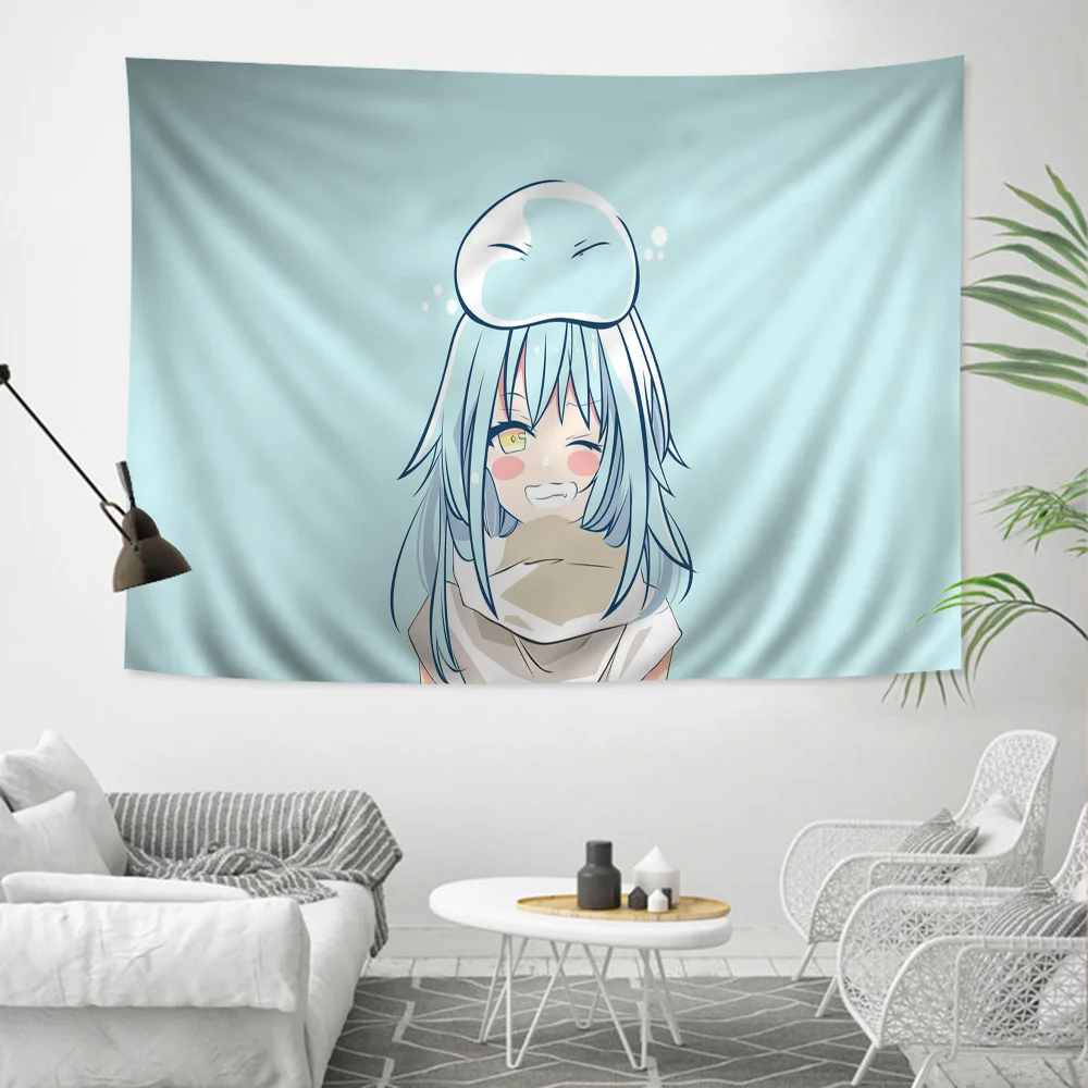 Demon Slime Rimuru Tempest  DIY Wall Tapestry Hanging Tarot Hippie Wall Rugs Dorm Home Decor