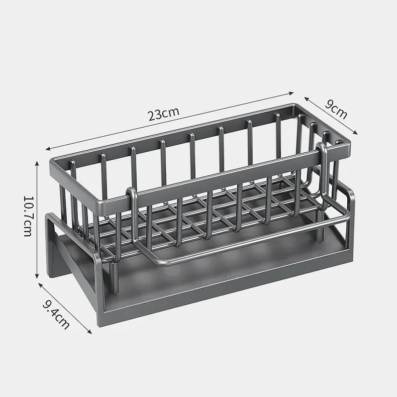 E9 Kitchen Shelf Rag Storage Drainage Shelf No-Punch Storage Rack Home Spice Rack Tap Sink Drainage Rack Kitchen Accessories