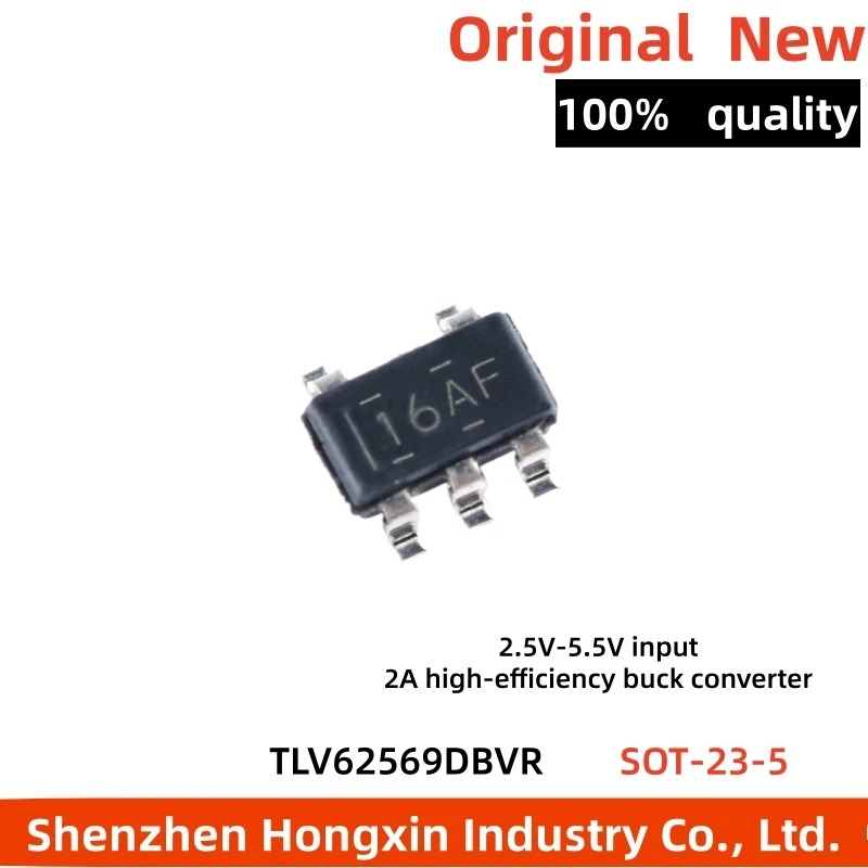 10 pieces Surface mount TLV62569DBVR SOT-23-5 2A high-efficiency buck converter chip