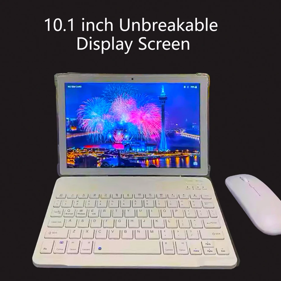 キーボードとマウスを備えたAndroid13タブレット,10.1インチ,2 in 1