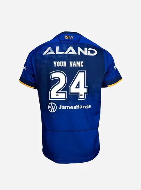 2025 PARRAMATTA EELS MEN'S AWAY RUGBY JERSEY الحجم: S-XL-5XL (طباعة الاسم والرقم)