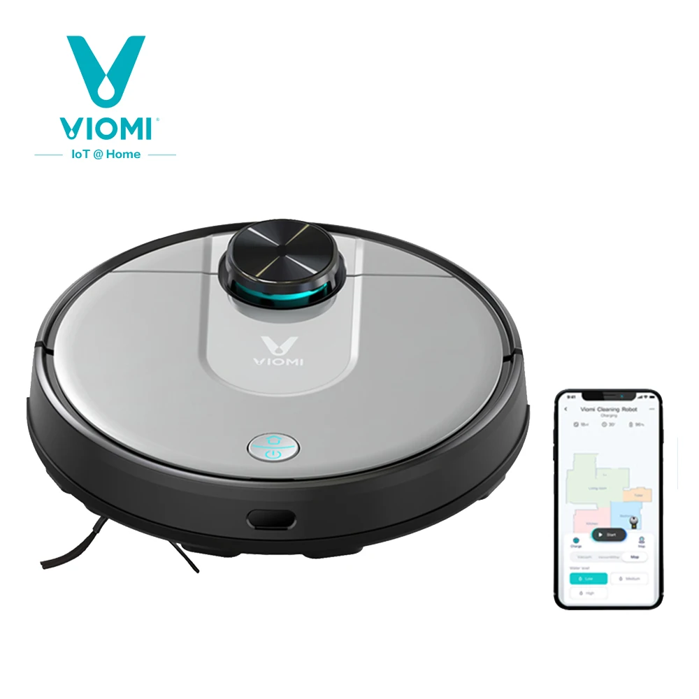 

VIOMI V2 PRO 2 in 1 LDS+SLAM Robot Vacuum Cleaner for Home, Wet Dry Sweep and Mop, Quiet, Mijia APP Control, Save 5 Maps