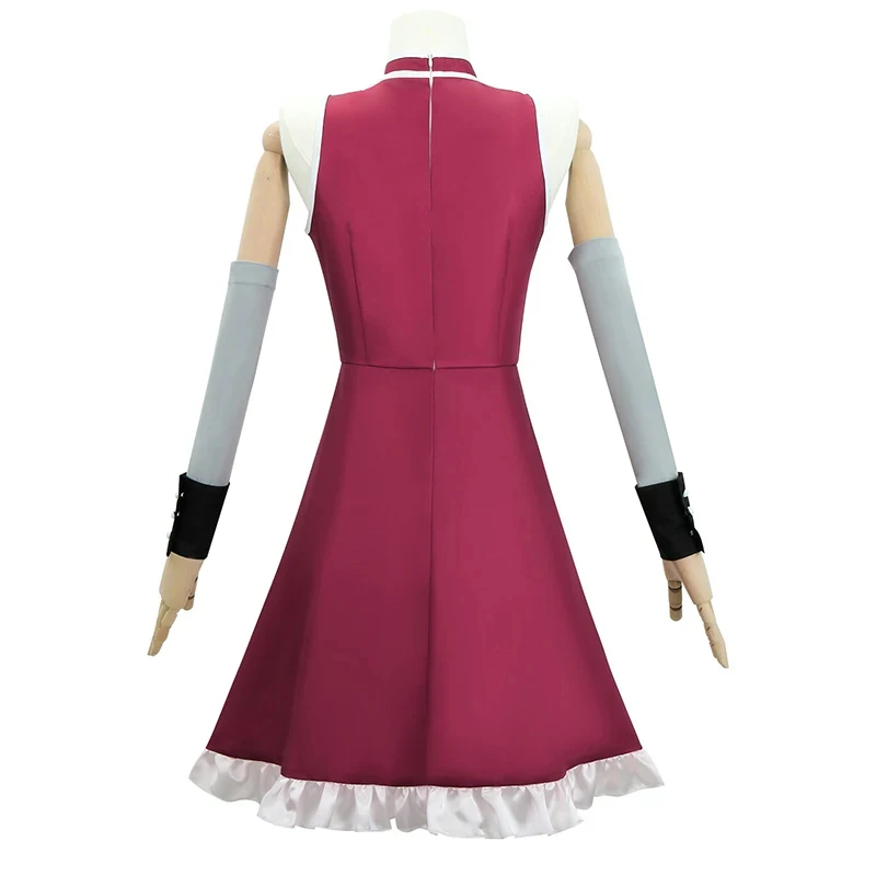 

Sakura Kyouko Combat Uniform Madoka Magica Cosplay Costume Wig Women Halloween Carnival Comic-con Party Role Play Dress Outfits
