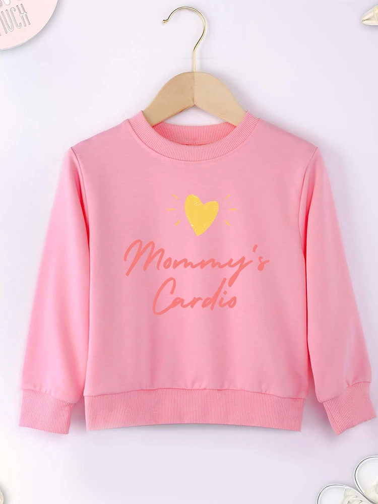 

Mommy's Cardio Kids Outdoor Play Girl Sweatshirt Comfy Soft Fine Fabric 2 to 14 Years Children Clothes European Harajuku Street