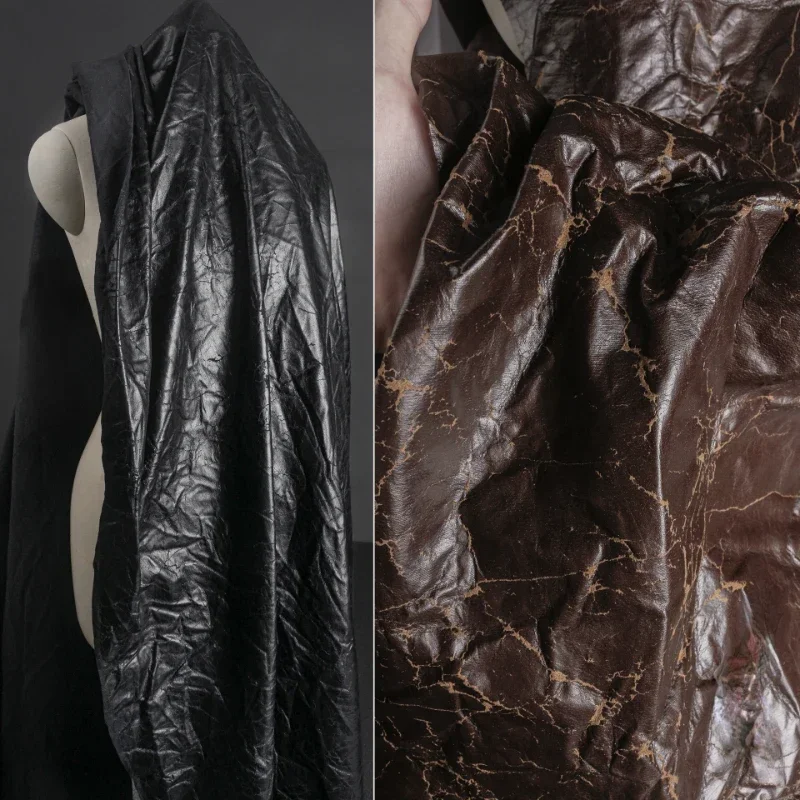 

Трещины, флокирование морщин, композитная кожаная ткань, кожаная верхняя одежда, ткань для одежды, материал для шитья своими руками