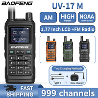 BaoFeng UV-17M Walkie Talkie Wireless Copy Frequency Air Band VHF/UHF Long Range Handheld Type-C Two Way Radio