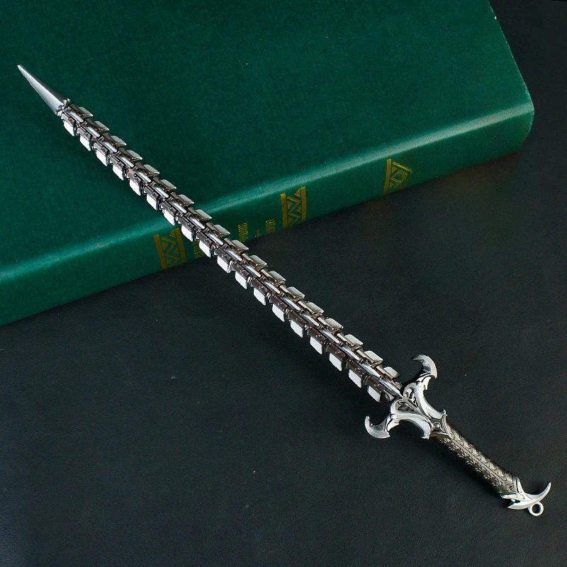 30 centimetri Nuovo Gioco Figura Lama Del Serpente Periferico In Metallo Artigianato Modello Puntelli Desktop Decorare Ornamenti Regali Di Compleanno Giocattoli