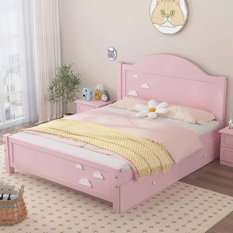 

Postmodern Boys Girls Bed Kids Modern Princess Space Saving Children Beds Single Loft Italian Camas De Casal Hotel Furniture