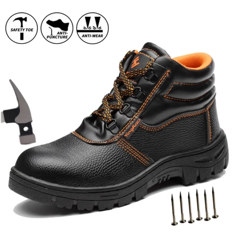 

Anti-smash Anti-puncture Indestructible Shoes Protective Boots Industrial Shoes Safety Shoes Men Steel Toe Work Shoes