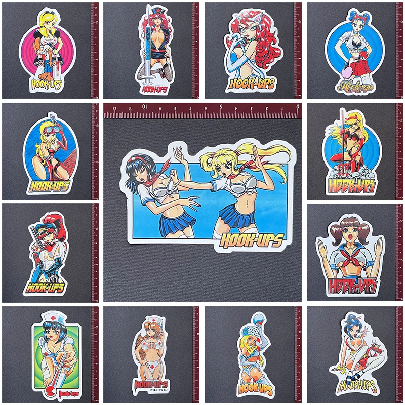 Hook ups 4 series PVC Stickers For Skateboard Laptop Luggage Fridge Toy Styling Sticker Buy 3 Free 1