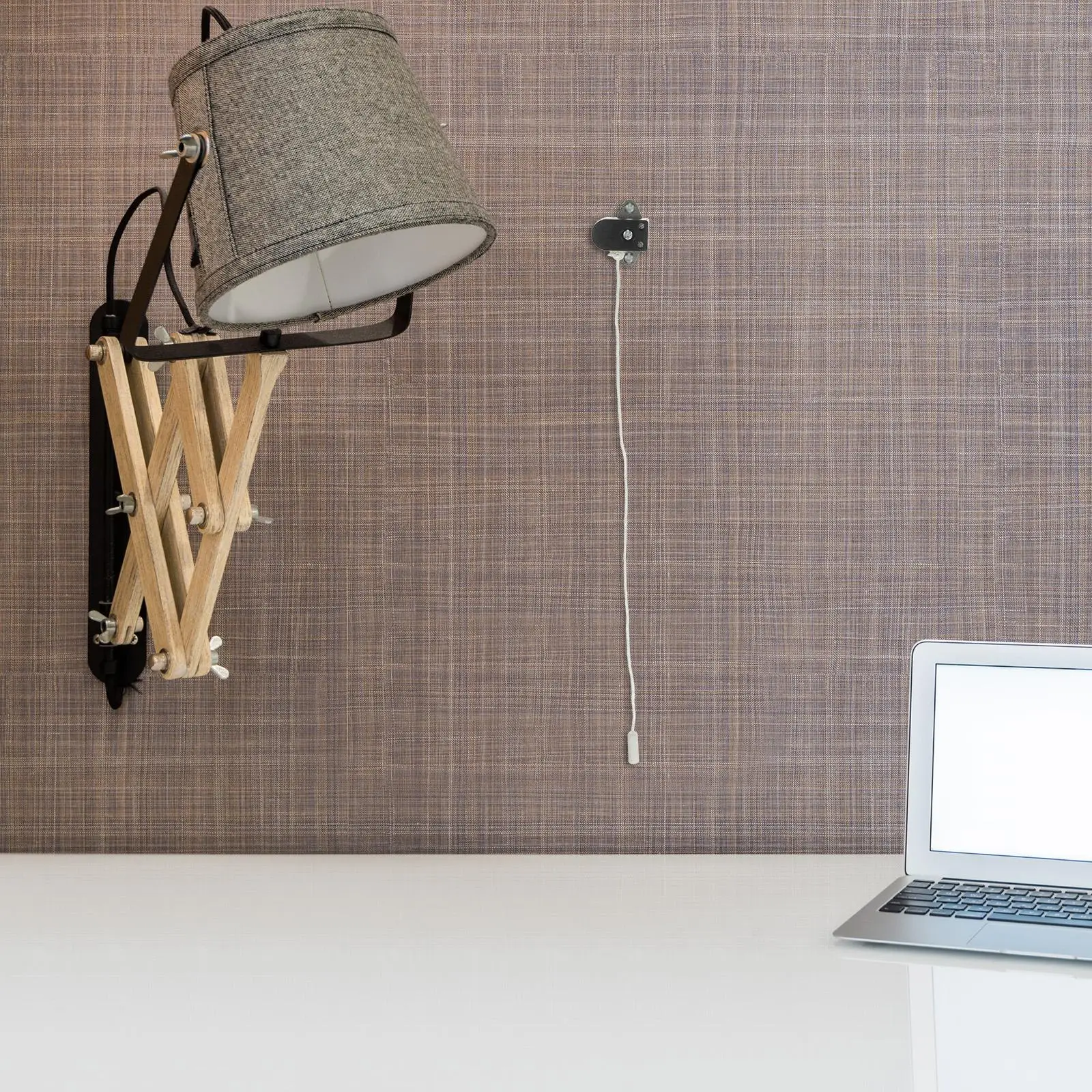 Pull Cord Light 2 Pcs Iron Sheet Bathroom Part Ceiling Lamp Rope Installation Cooling Control Single Capacitor Lamp