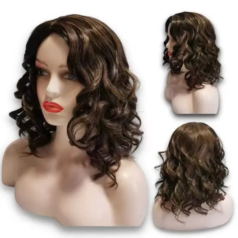 

16-Inch Grace Wave Deep Brown Wig for Women - Glam Spanish Curl Style