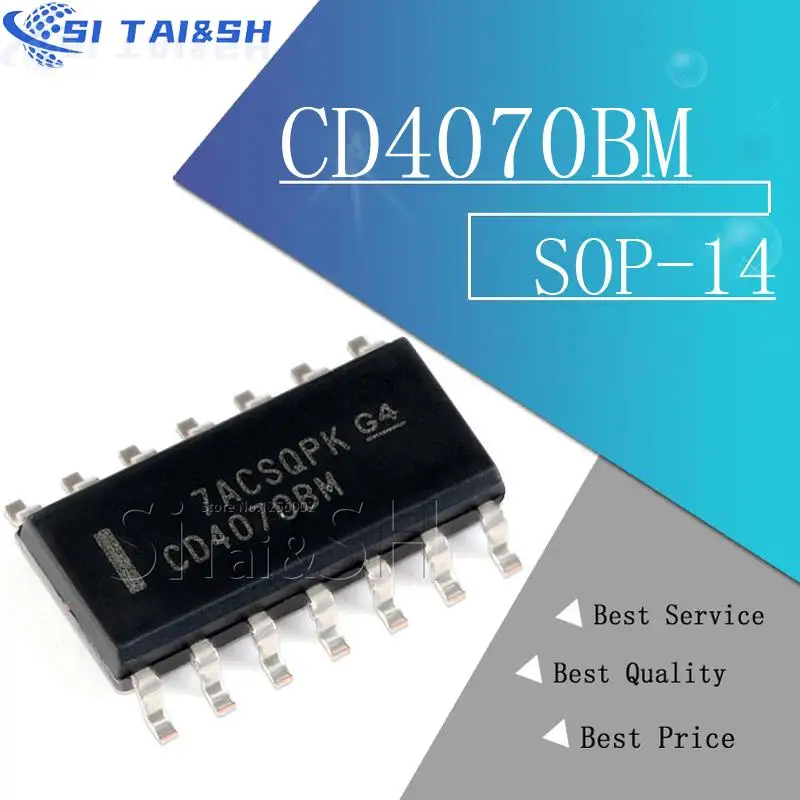 10 teile/los cd4070bm cd4070b cd4070 sop-14