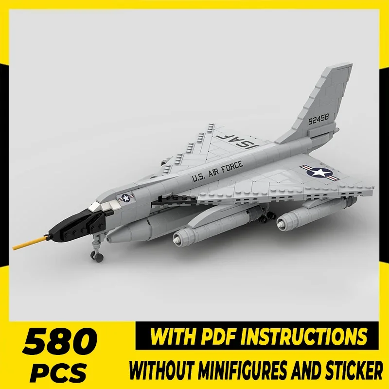 

Military Fighter Model Moc Building Bricks 1:72 B-58 Hustler Aircraft Technology Blocks Gifts Christmas Toys DIY Sets Assembly