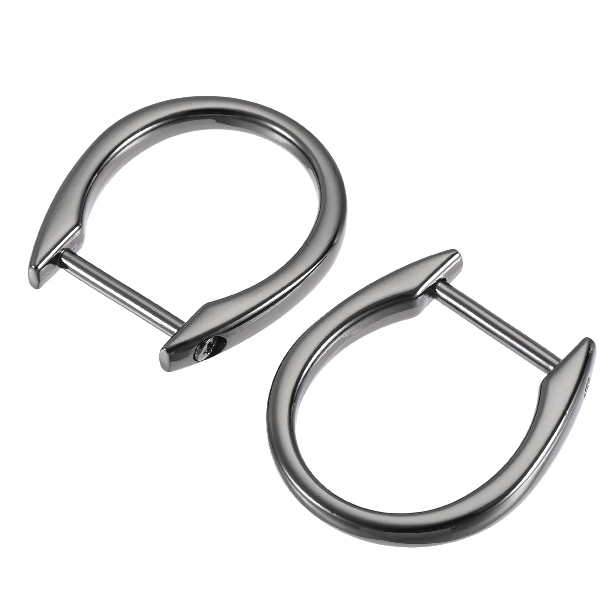 

uxcell 29mm(1.14") U Shape Horseshoe D-Rings Detachable Buckle for DIY Craft, Black 4 Pcs