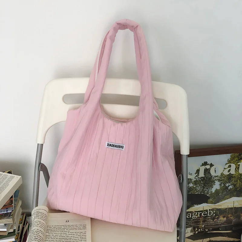 Solid Color Nylon Versatile Bag Hot Sale Simple And Fashionable Single Women's Shoulder Bag Niche Armpit Tote Bag