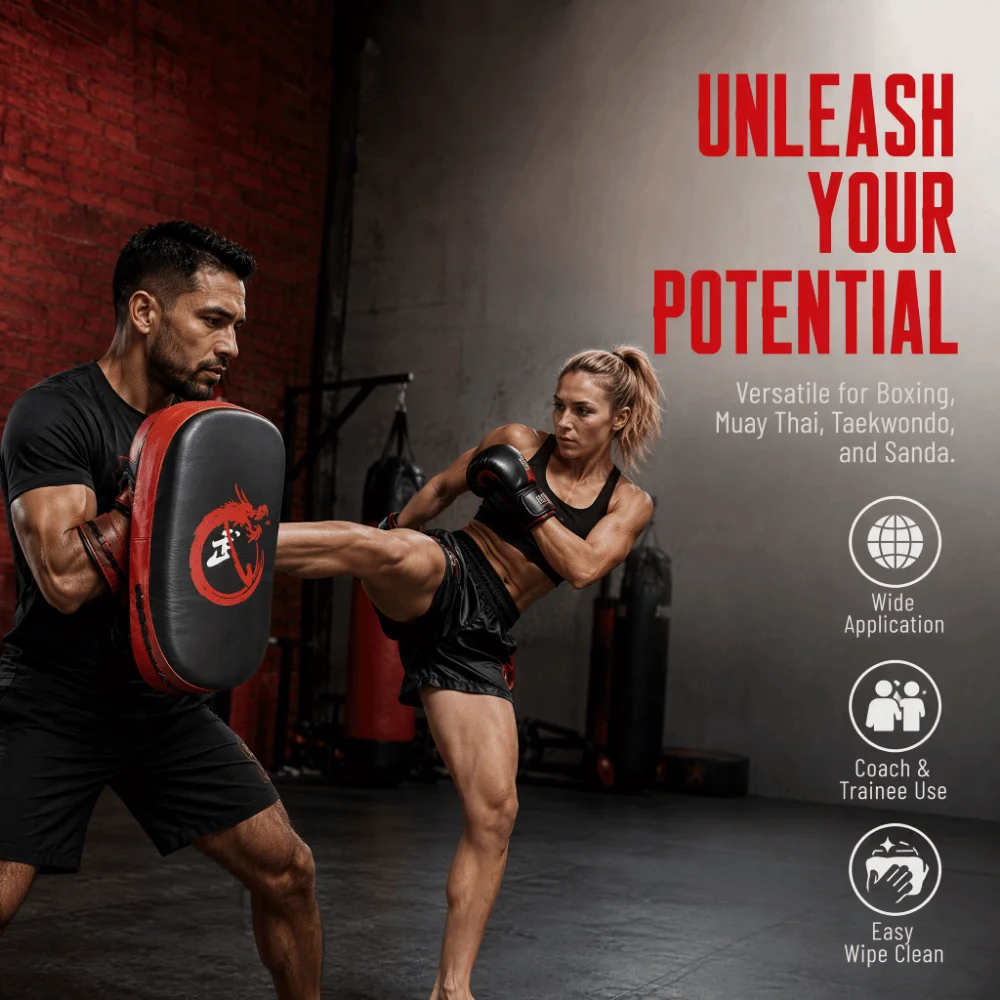 Curved Design Boxing Training Mitt Arc Shape Impact Resistant Curved Strike Shield Shock Absorbing Reinforced Stitching