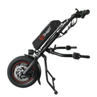 Elesmart 12 Inch Electric Handcycle Tractor Conversion Kit 36V 250/350/500W Wheelchair Attachment for Disability Aid