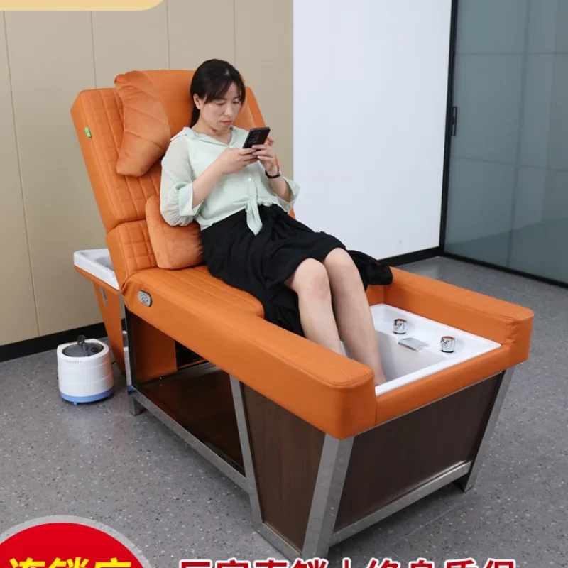 Constant temperature water circulation head therapy bed, ,  foot soaking fumigation integrated bed