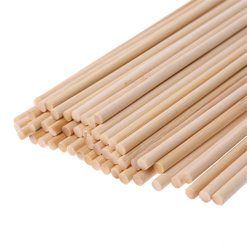 Set of 50 Plant Stakes Wooden Sign Sticks for Plants Flower Garden Natural Dropship