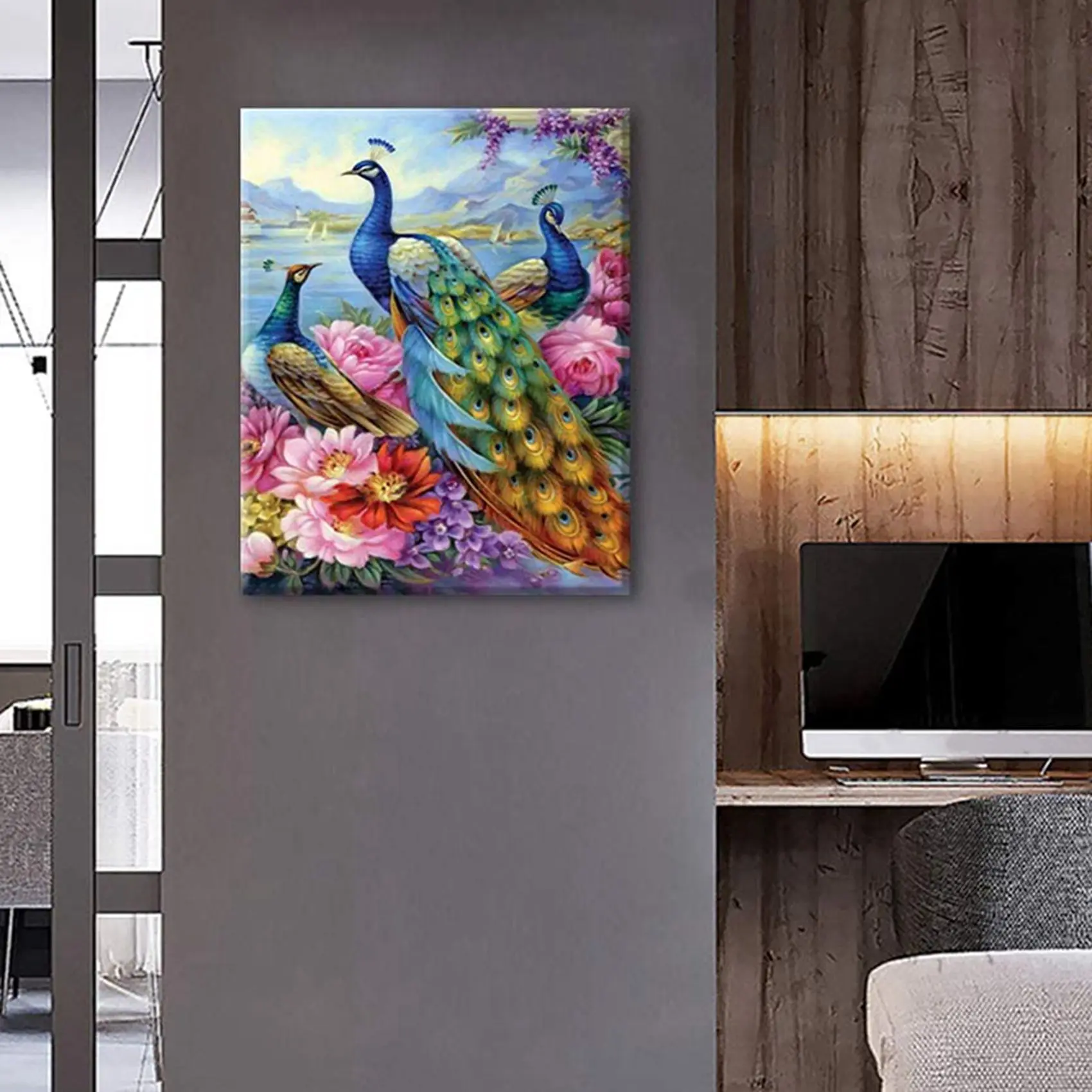 Peinture diamant paon fleur Mon guide ultime pour transformer mon salon en une œuvre d'art scintillante