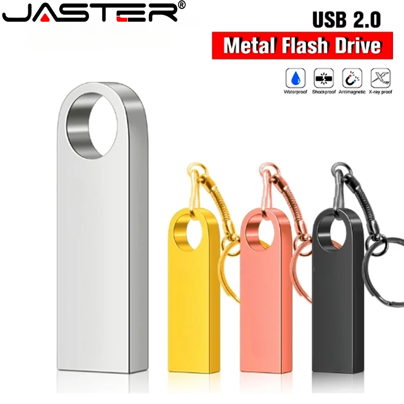 

JASTER Mini Metal USB Flash Drive 4GB 8GB 16GB 32GB Personalise Pen Drive 64GB 128G USB Memory Stick U Disk Gift Custom Logo