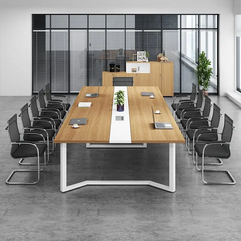 Conference table Long table Simple modern office furniture Staff training table Negotiation Reception long and chair combination