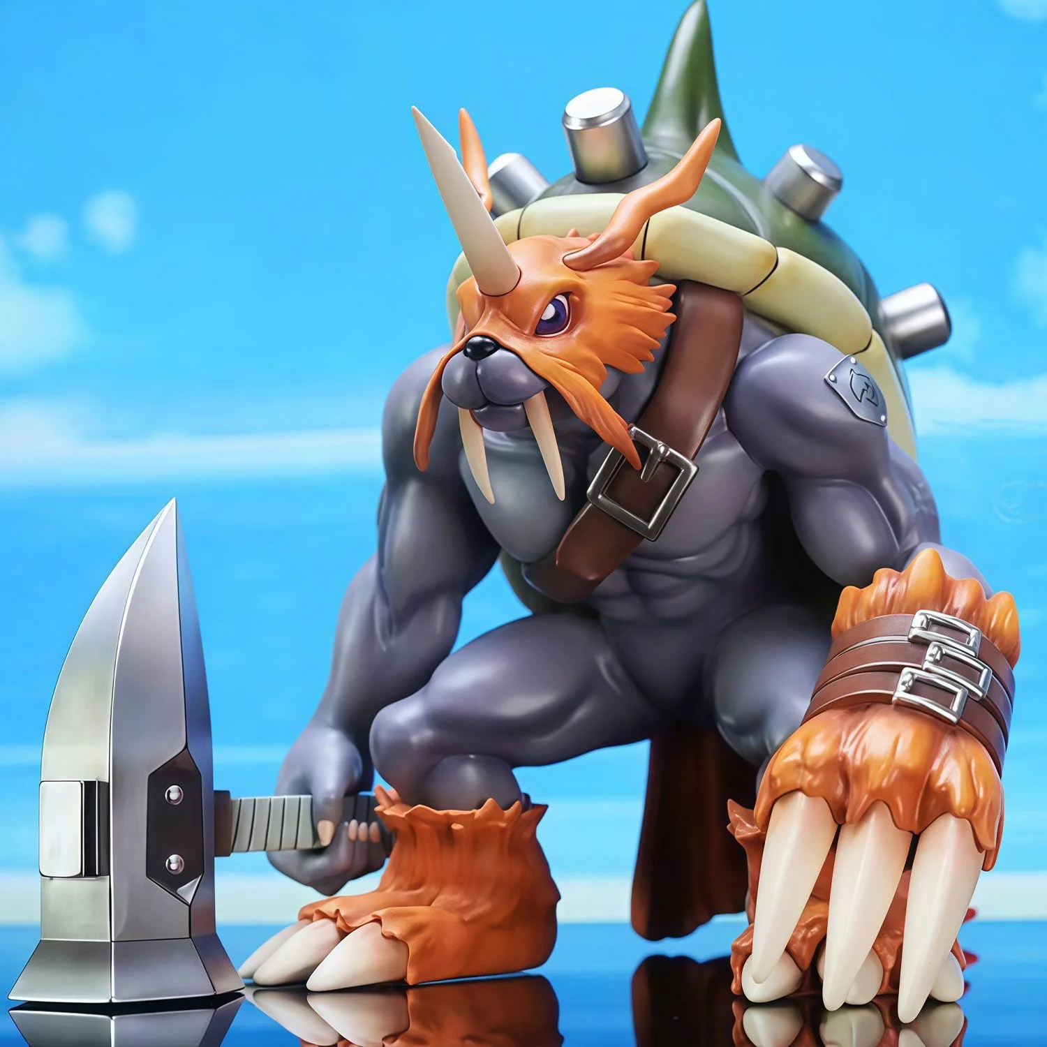 

23cm Digimon Adventure Anime Figures Zudomon Action Figurine PVC Statue Collection Model Desk Decoration Boys Birthday Toys Gift