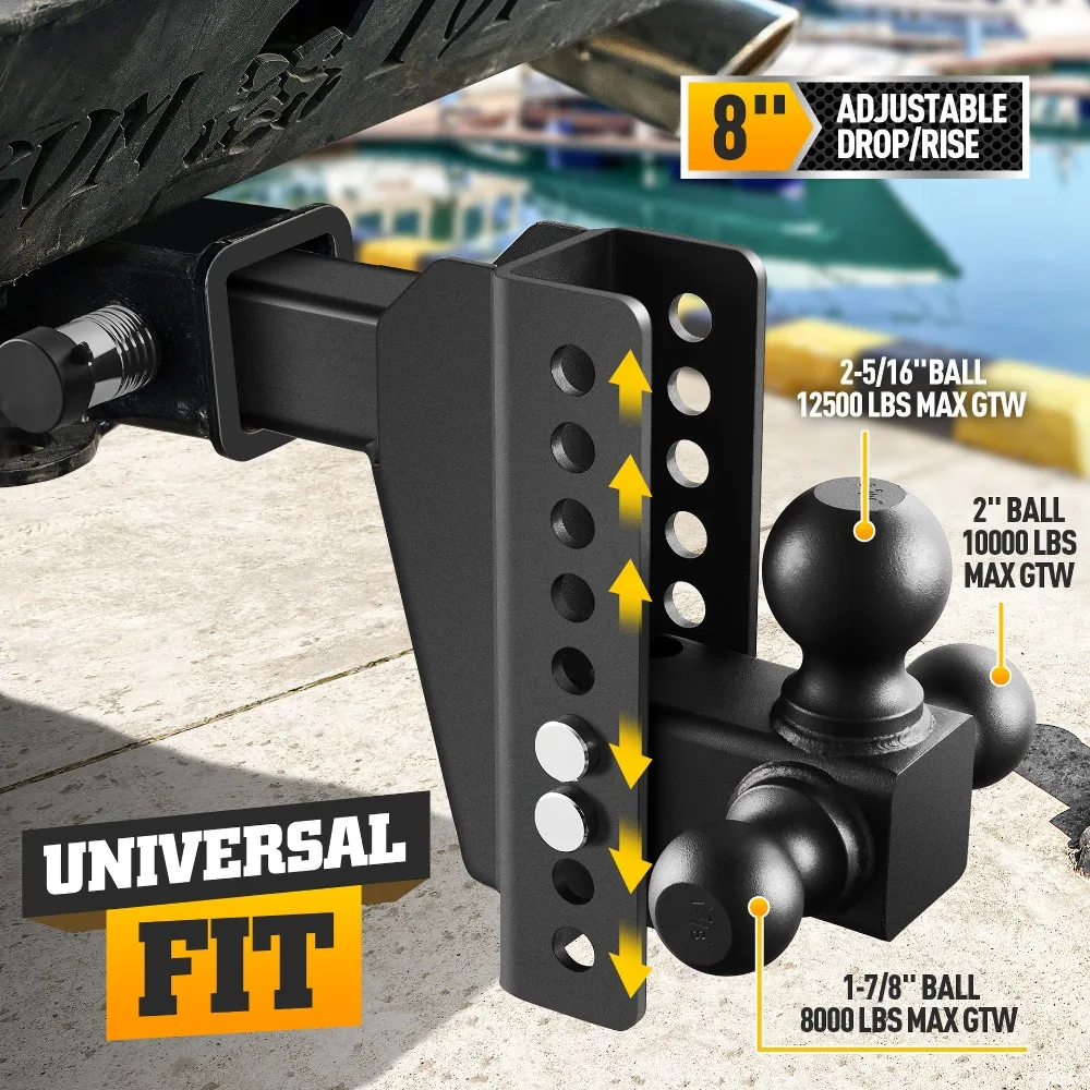 

Rotatable Three Ball Head Trailer Arm Off-Road Vehicle RV Good Installation Quality Good Accessories Hook Traction Hook Pin Lock