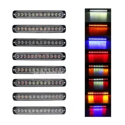 Emergency Strobe Stroboscope Warning Side Marker Blinking 12LED Light Bar Police Flash Good 12V/24V Light For Car Vehicles