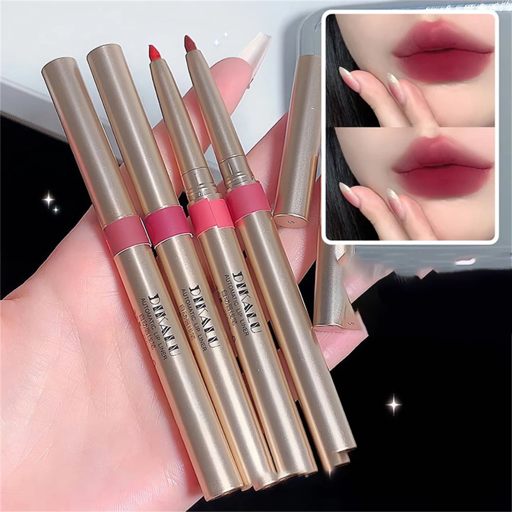 Automatic Rotation Lip Line Pen Lady Charming Lip Liner Soft Pencil Contour Makeup Lipstick Waterproof Moisturizing Cosmetics