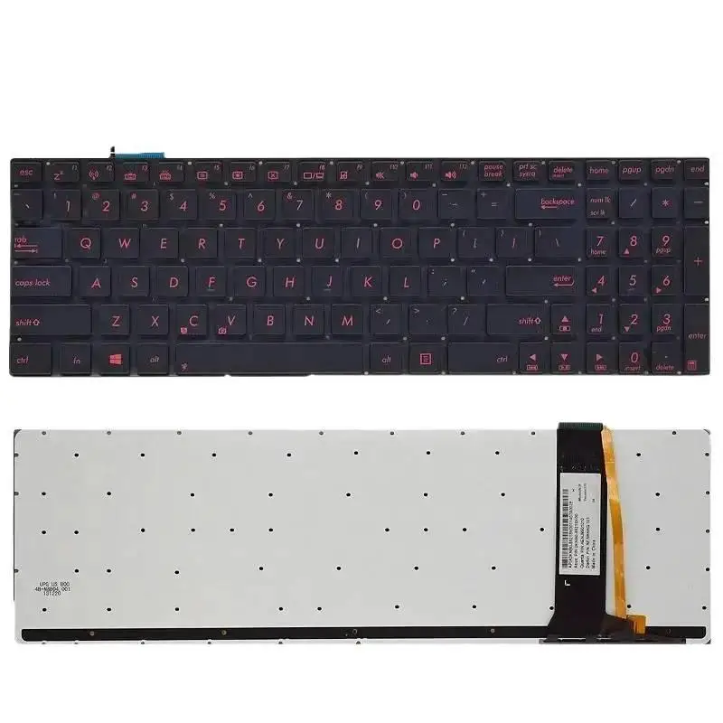 

NV. US/RU New Genuine Laptop Keyboard for N750 N56 N76S N56DP N56VZ N56VM G550J Q550 N750J N750JV N750G