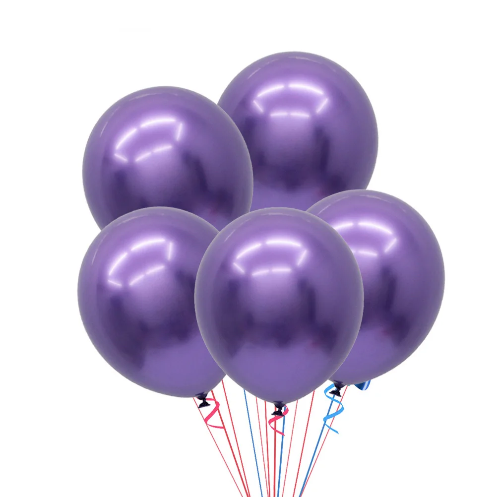 

5Pcs Deep Purple Latex Metallic Pearl Balloons Birthday Wedding Party 12inch Balloons Celebration Decoration Photo Props