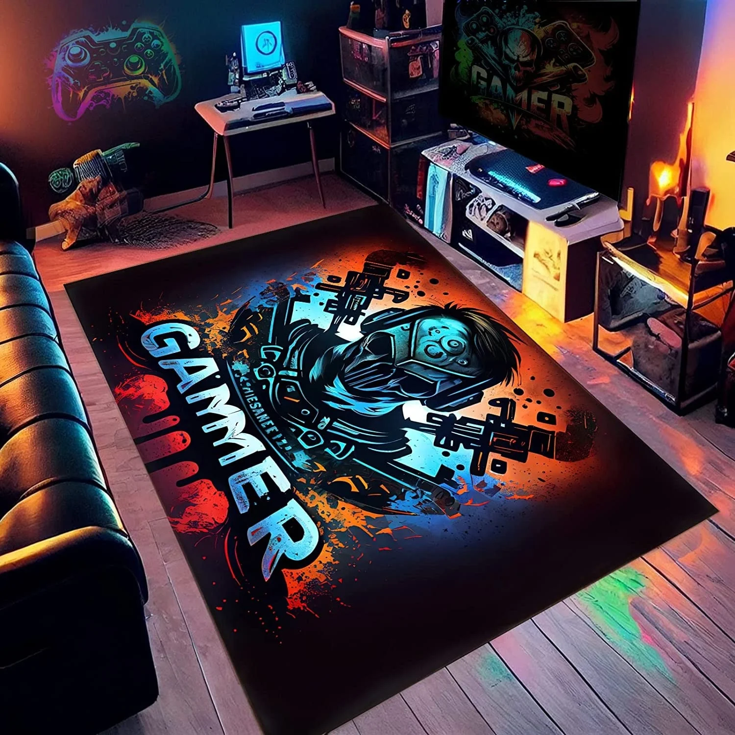 Gaming Room Rug Coolpunk Game  - مراجعة Esports Gaming Zone وسعره