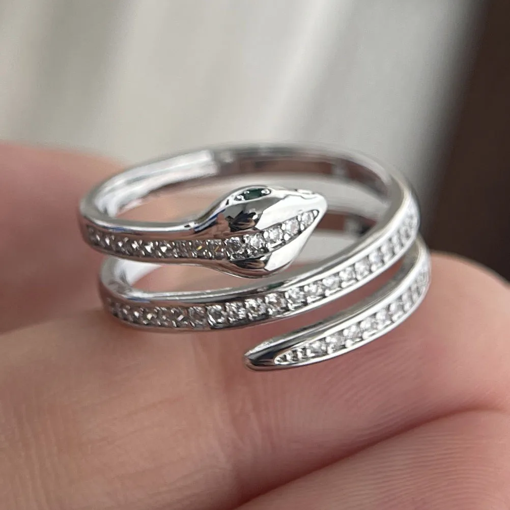 Women's 925 Sterling Silver String Ring, Handmade Open Design