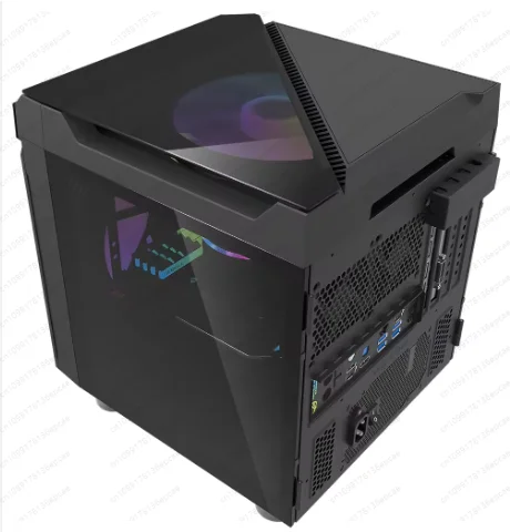 

Mid Tower Desktop Gaming Case for Mini ITX Computer PC With Fan Used Stock ATX Form Factor