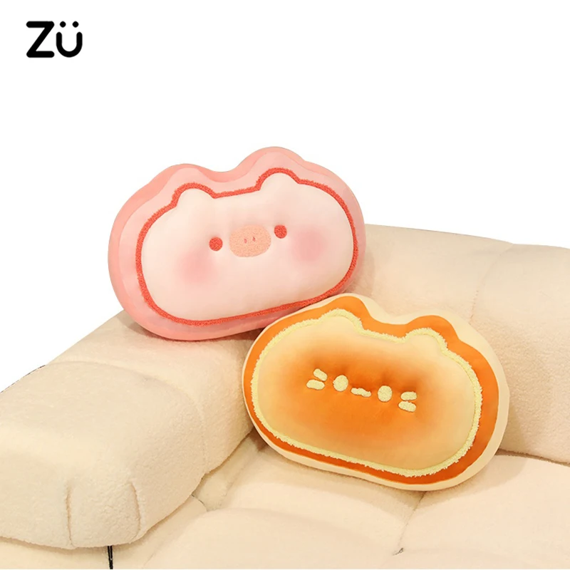40cm Novelty Food Shaped Plush Pillow Cute Cheese Cake Plushies Huggable Sleep Pillows Kawaii Chair Sofa Back Cushion Room Decor
