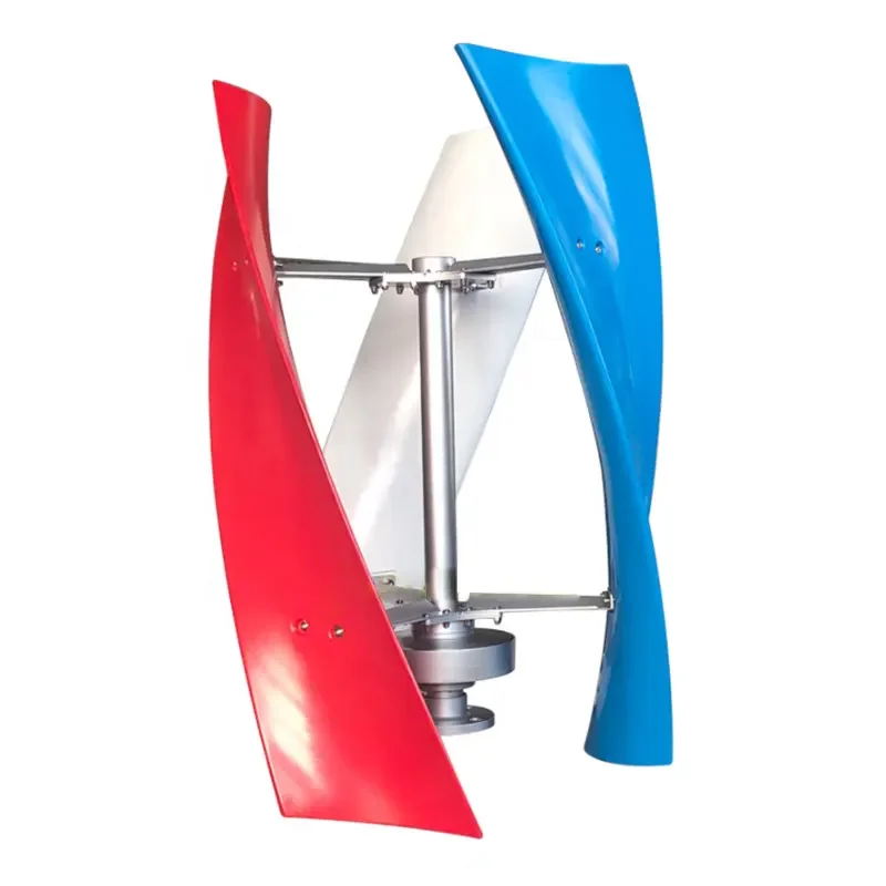 Vertical Axis Wind Turbine Generator Poland Factory Direct Sale 600w 48v CE Wind Solar Hybrid System Glass Fiber 1 YEAR 3 Pcs