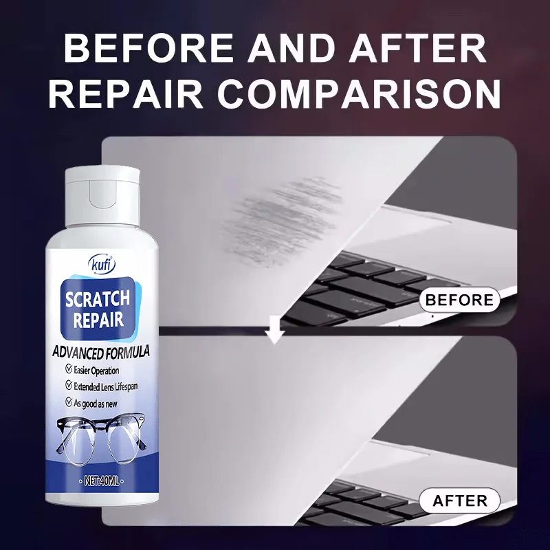 Multi-function Eyeglass Repair Kit, Safely Buff Scratches for Goggles Helmet Car Mirror Glass
